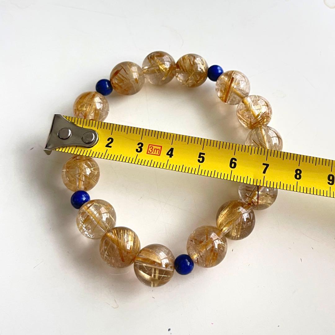 ゴールドルチルクォーツ　ブレスレッド