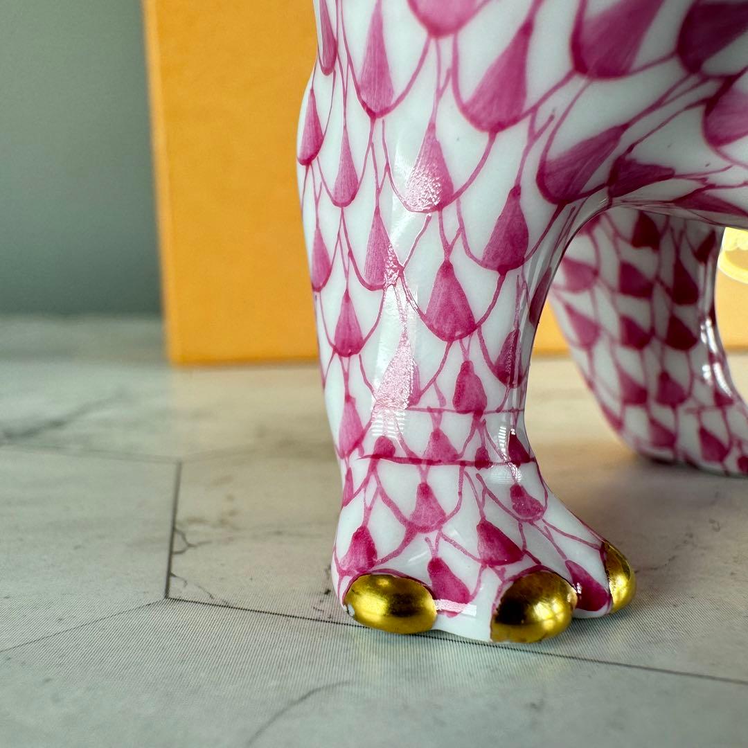 DA1292 ヘレンド　herend カバ 置物　陶器