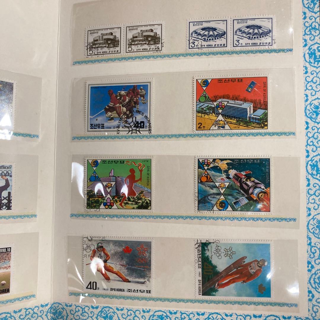 北朝鮮 使用済切手 コレクション アルバム