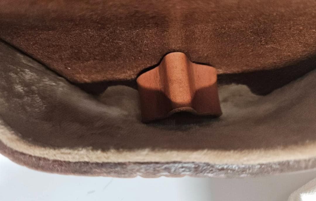 【新品未使用】RRL ブラウン レザー メガネケースCAMEL