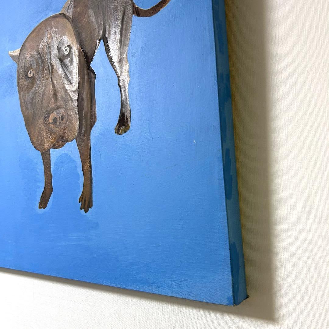 ピットブル アクリル画