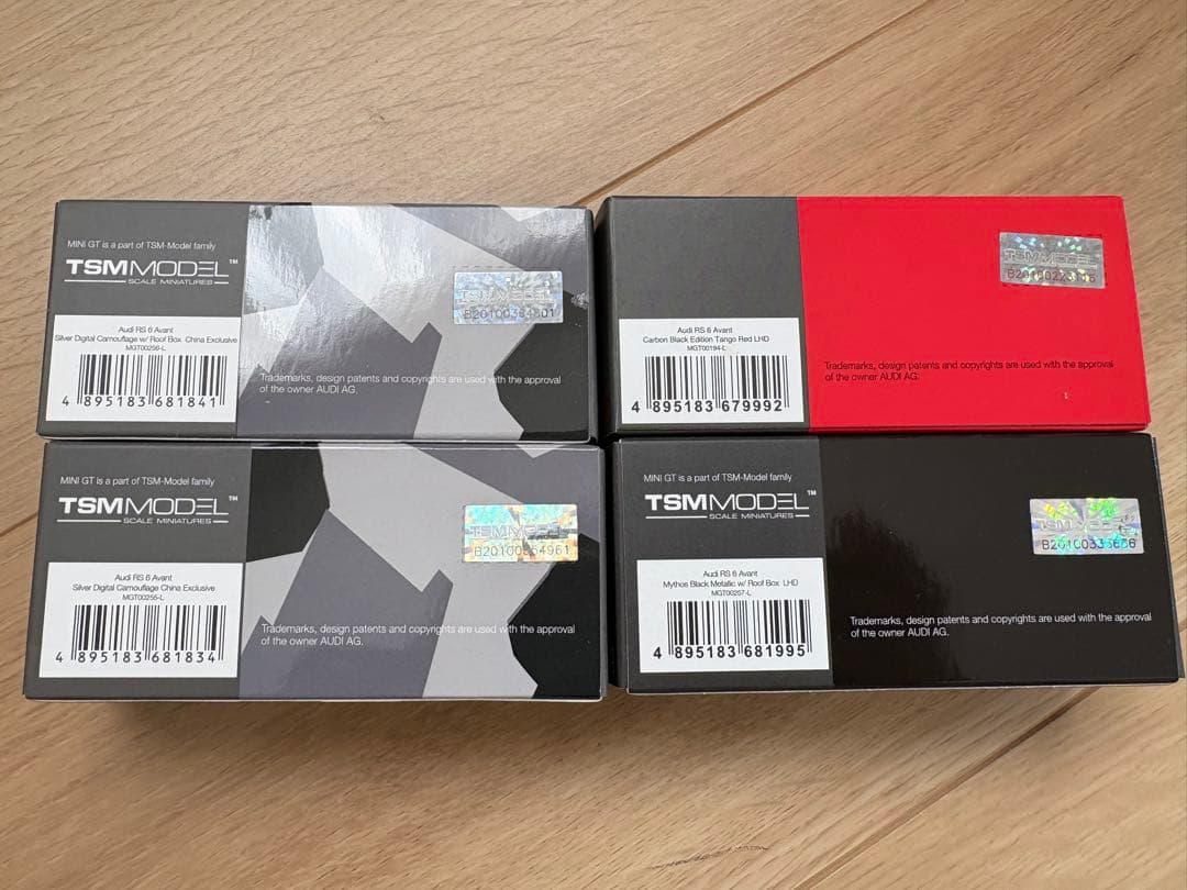 MINI GT Audi RS 6 Avant 4台セット