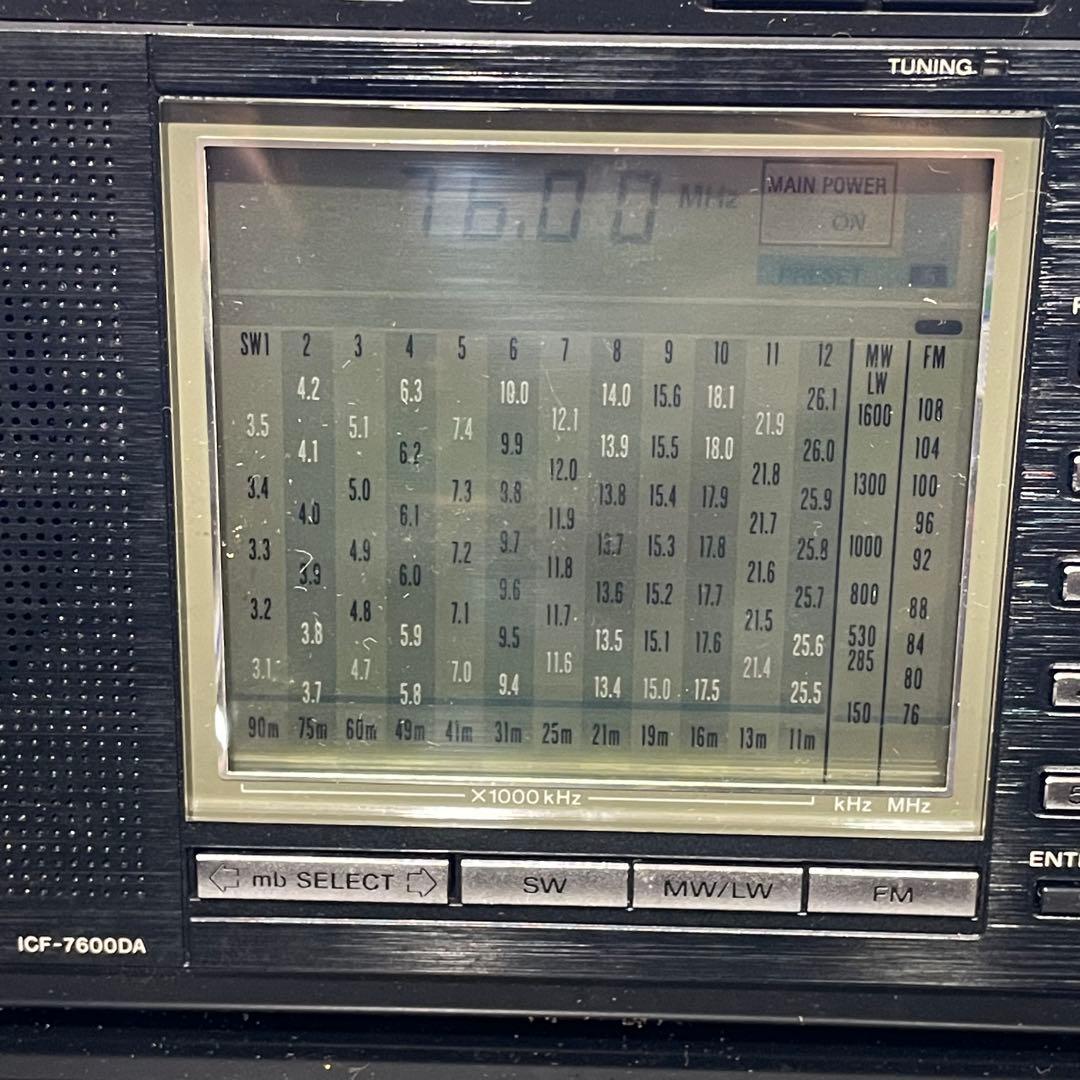 SONYICF-7600DA 動作確認済ラジオ　ラジカセ