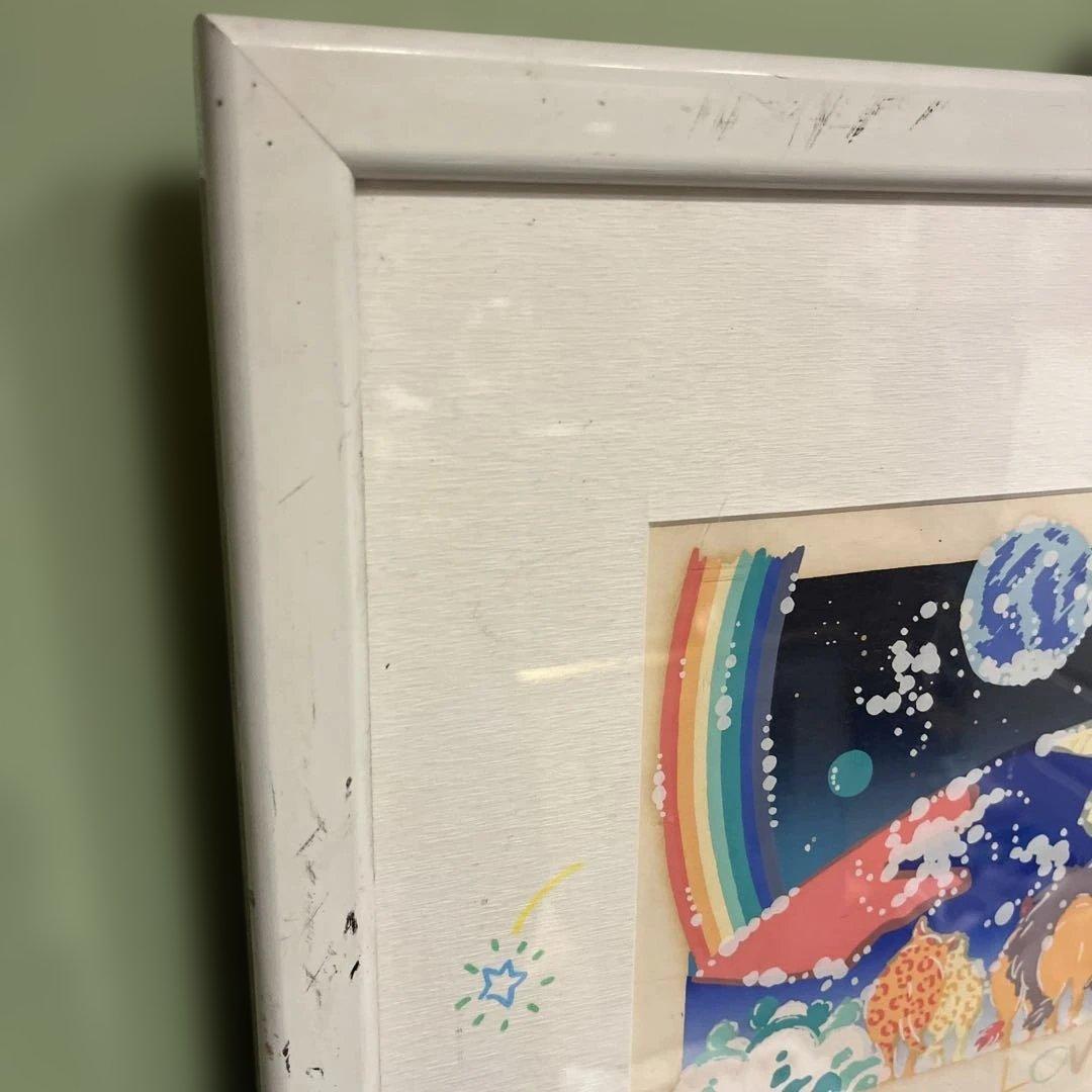 おかもとみわこ LOVE MOTHER 版画 73/200 額装