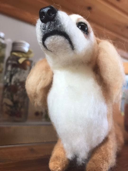 羊毛フェルト　ミニチュアダックス