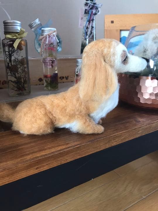 羊毛フェルト　ミニチュアダックス
