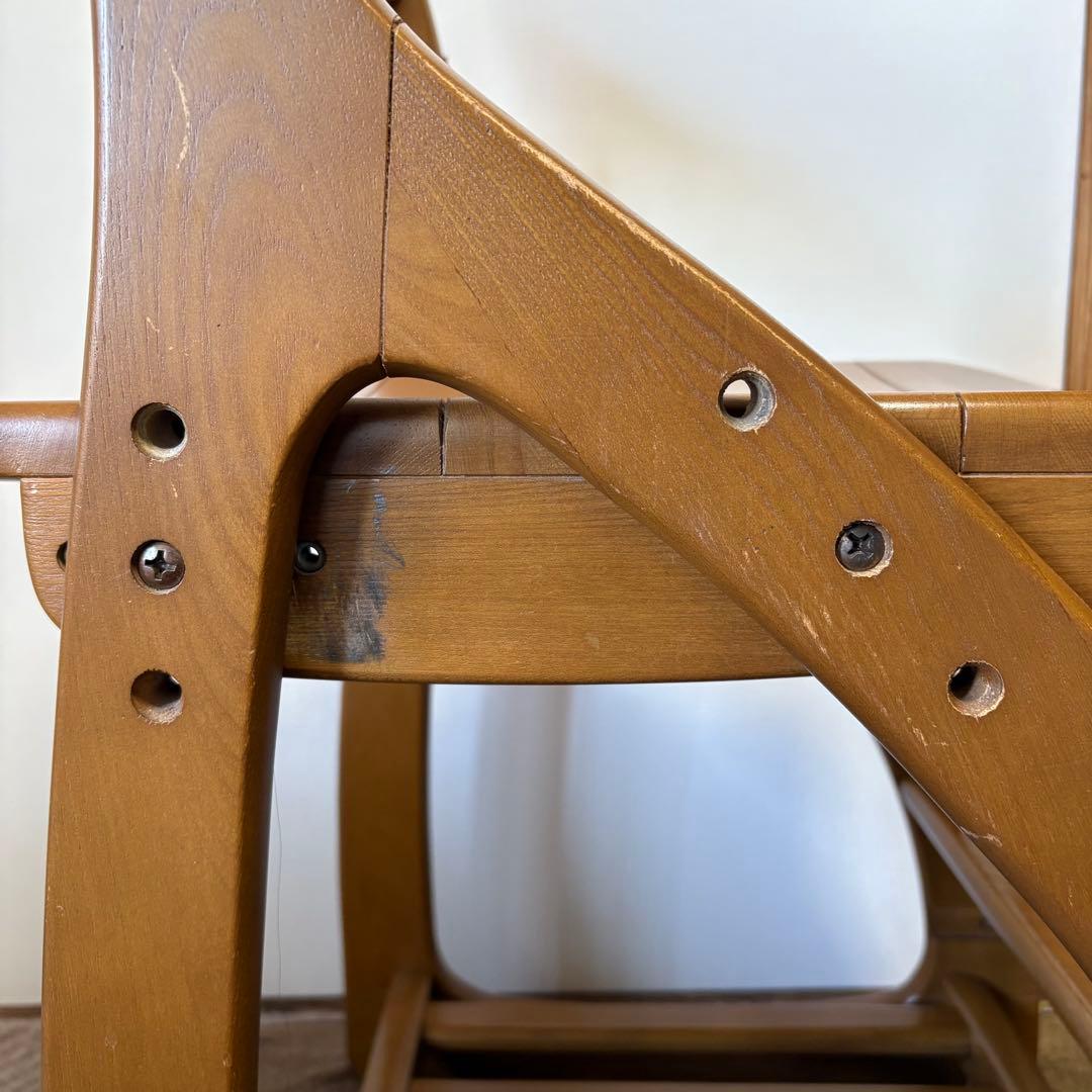 【ヒカリサンデスク(光製作所)】木製学習机+デスクワゴン+キャスター付きチェア