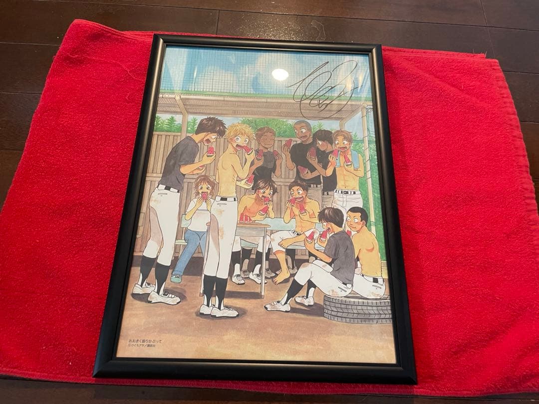 【コミくじ1等】【セール‼️】おおきく振りかぶって複製原画パネル