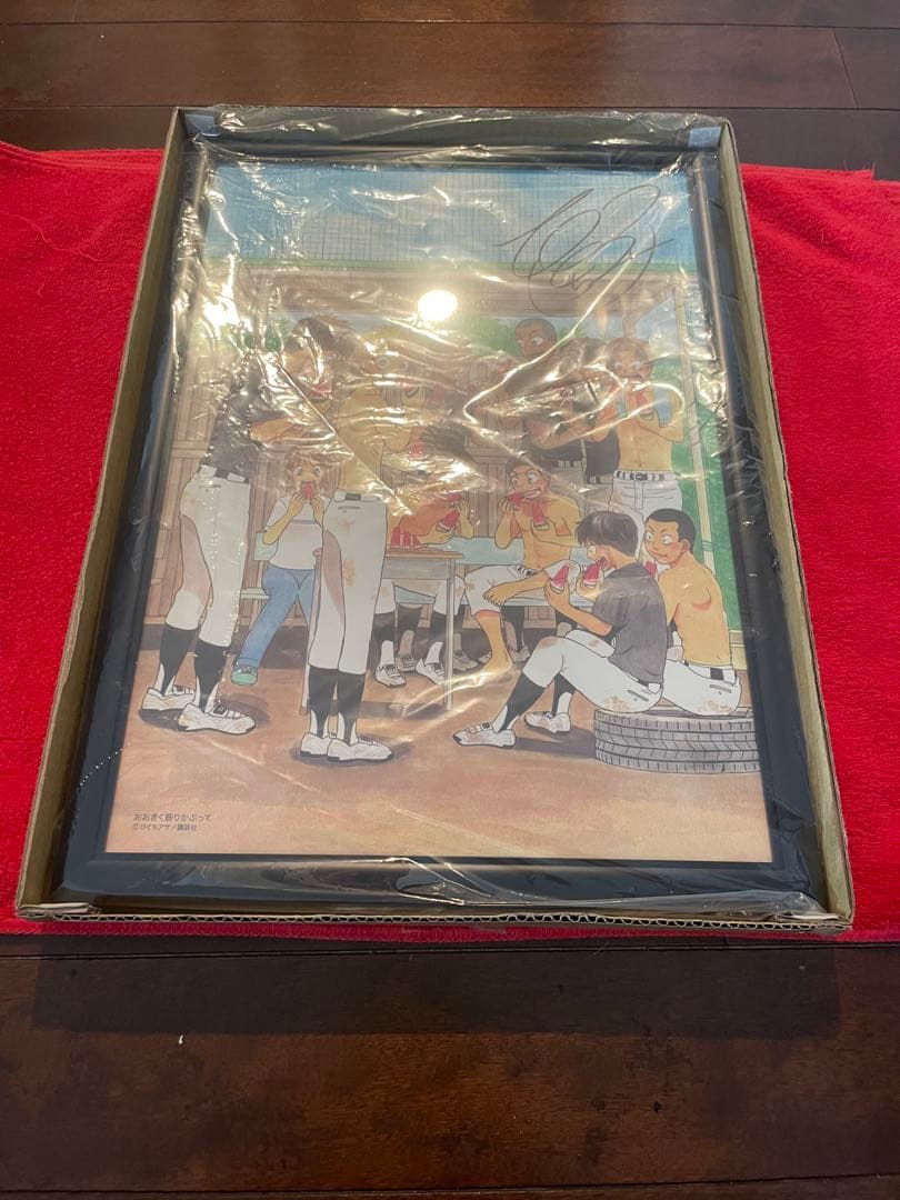 【コミくじ1等】【セール‼️】おおきく振りかぶって複製原画パネル