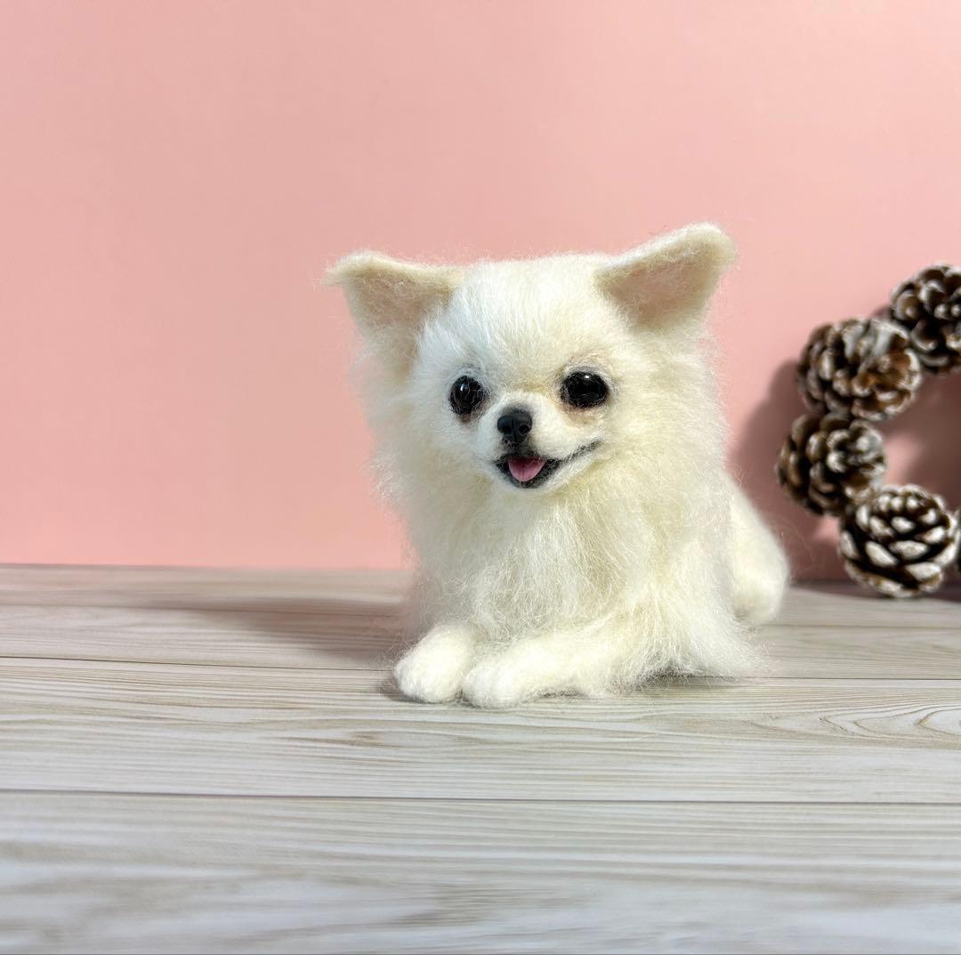 羊毛フェルト　にこにこチワワちゃんno.34