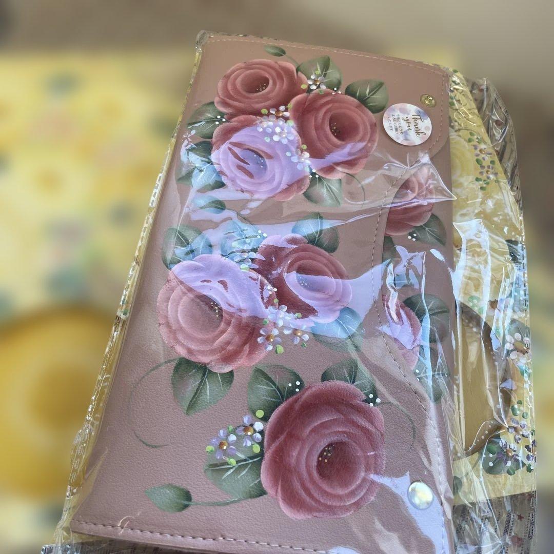 コースタートレイ。テッシュボックスカバー。 トールペイント。薔薇。