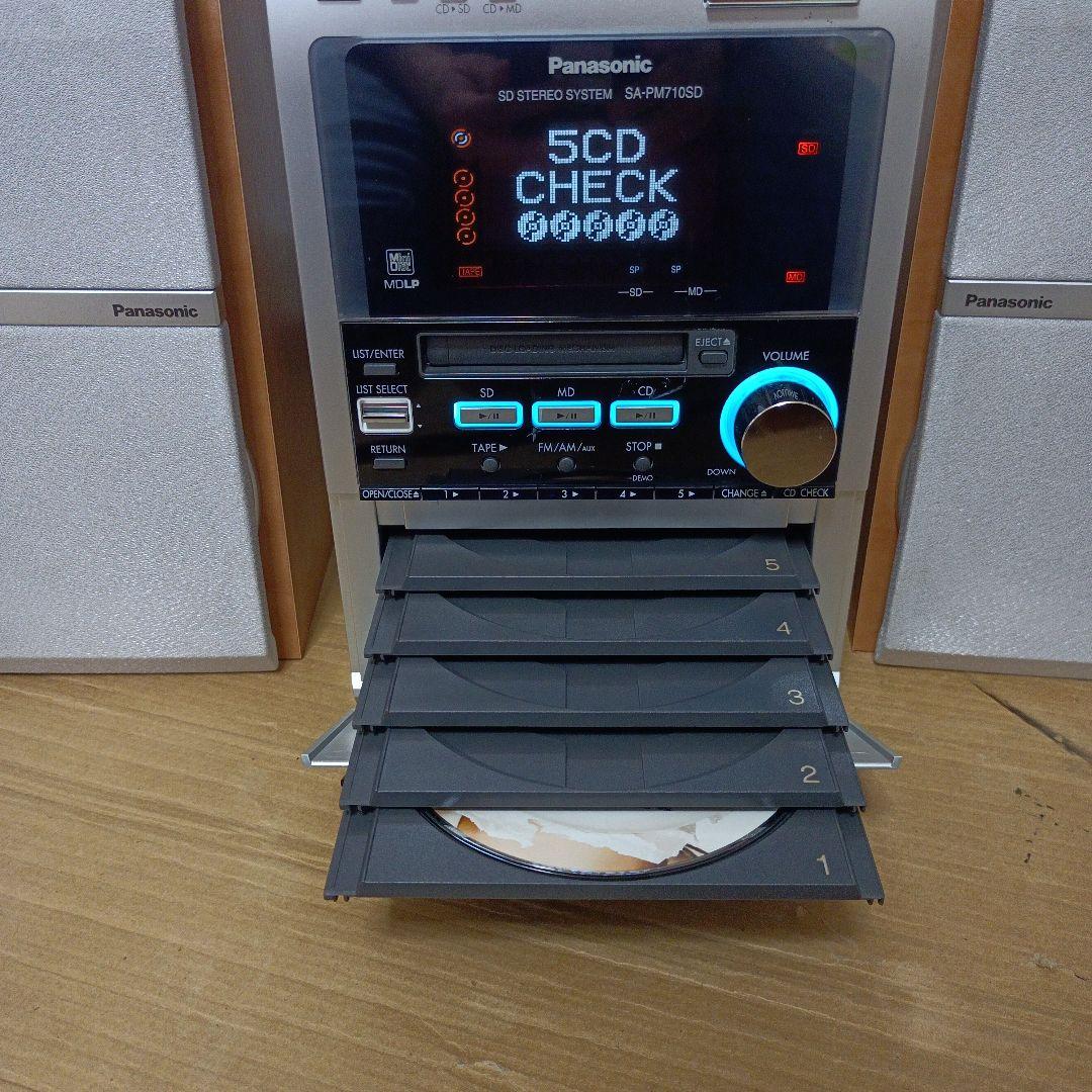 ラジオ・コンポ Panasonic SA-PM710SD 5 CD CHANGER