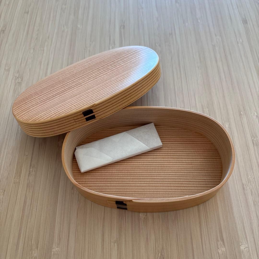 老舗栗久　曲げわっぱ弁当箱小