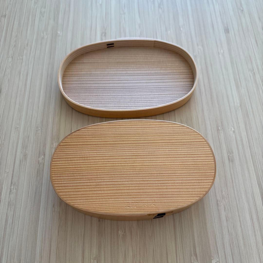 老舗栗久　曲げわっぱ弁当箱小