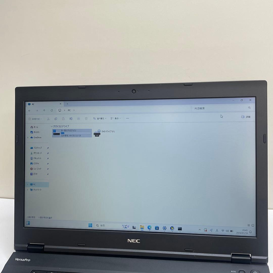 Windowsノート本体 #851 NEC VersaPro VX-3 i5-8250U 8GB 256G
