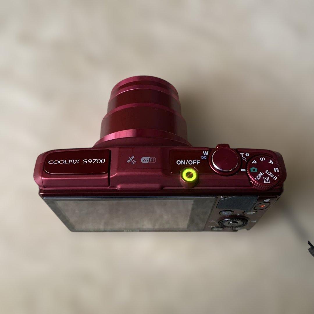 Nikon COOLPIX S9700 レッド コンデジ 30倍 Wi-Fi