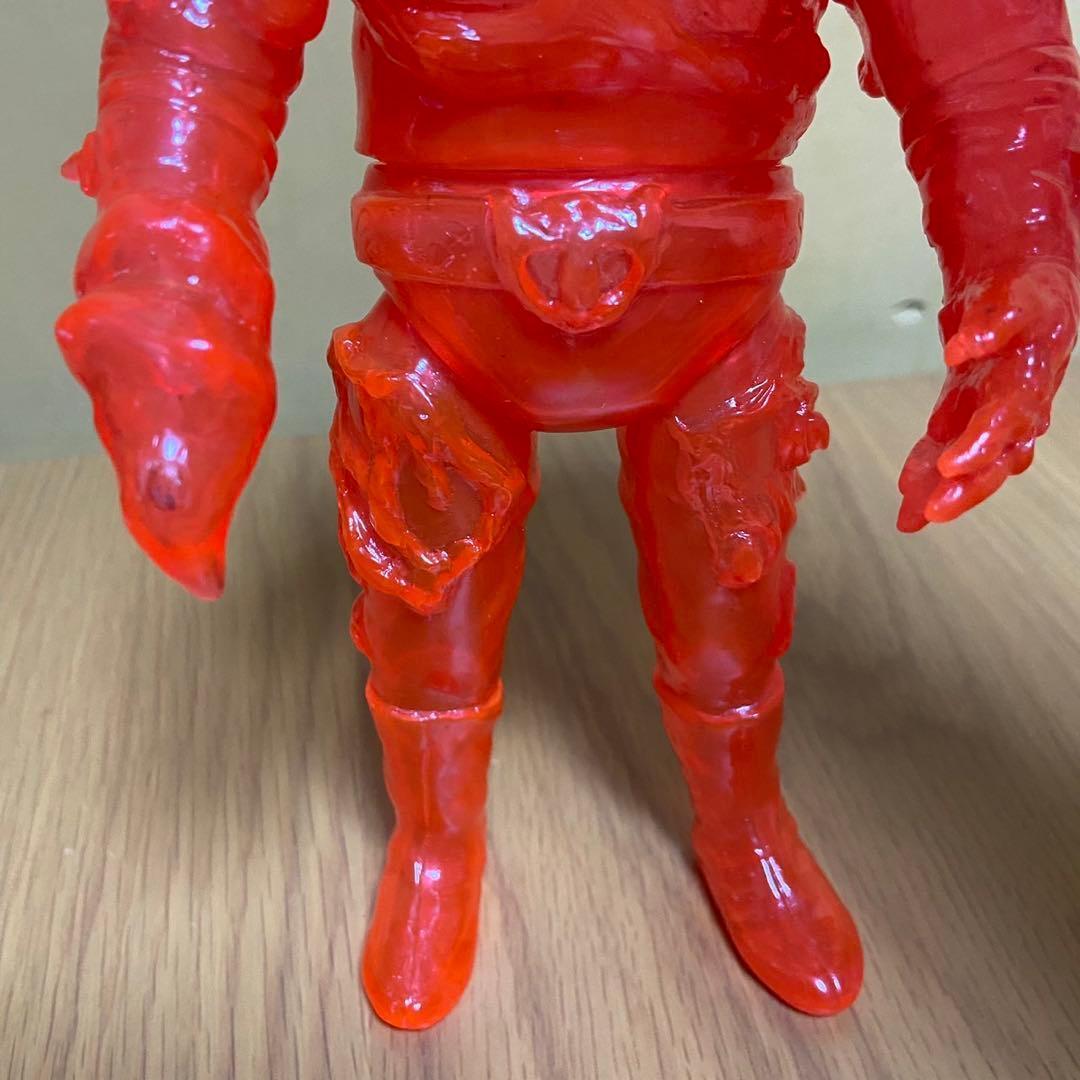 ヤモマーク　キノコ汁男 クリアオレンジ成型 未塗装 ソフビ 5415