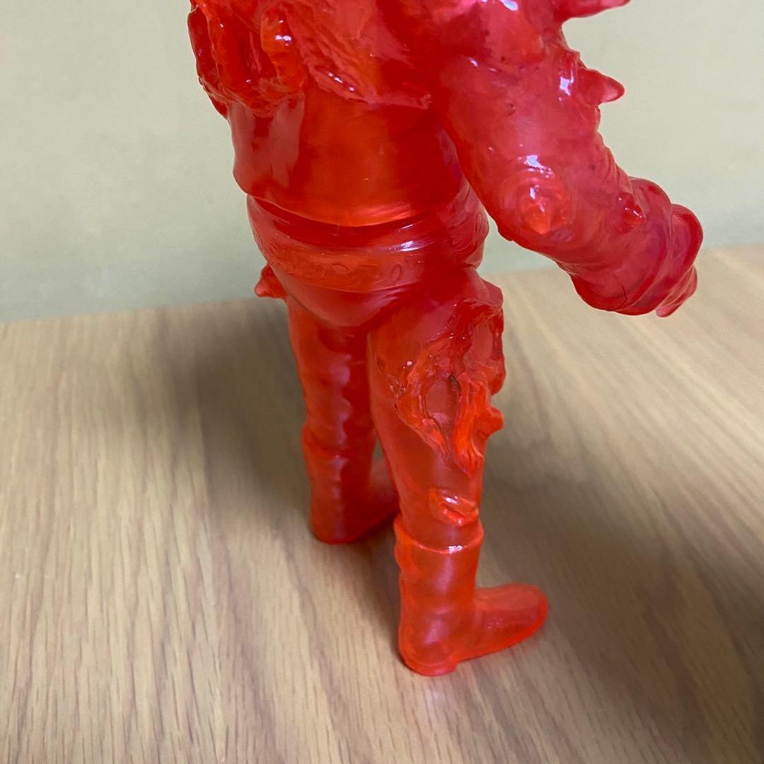 ヤモマーク　キノコ汁男 クリアオレンジ成型 未塗装 ソフビ 5415
