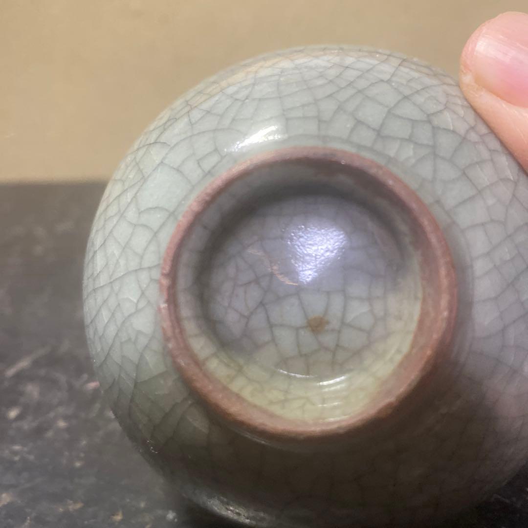中国古玩ヒビ焼盃　7cm4cm