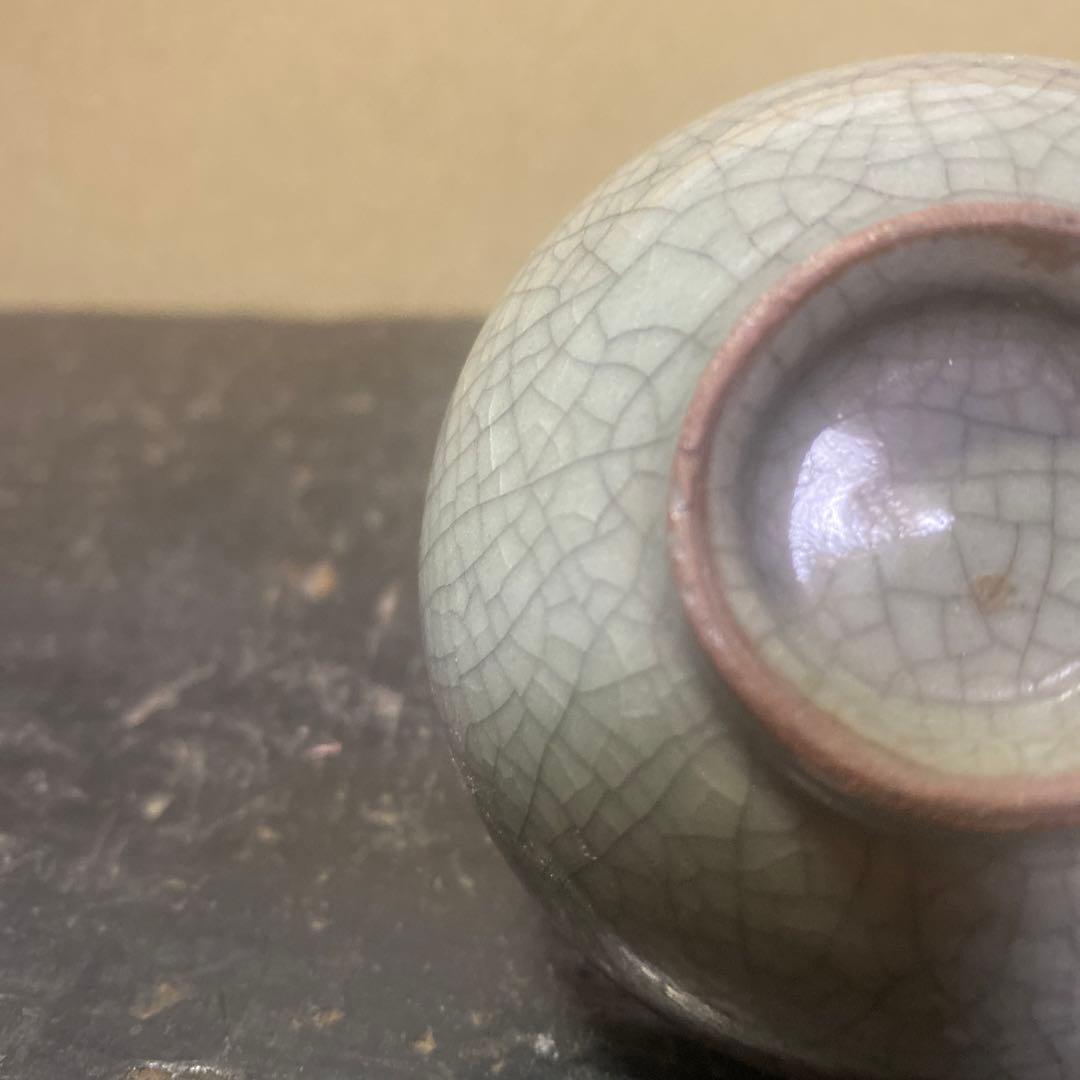 中国古玩ヒビ焼盃　7cm4cm