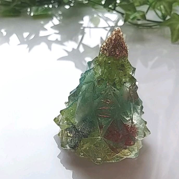 オルゴナイト　クリスマスツリー　ハンドメイド