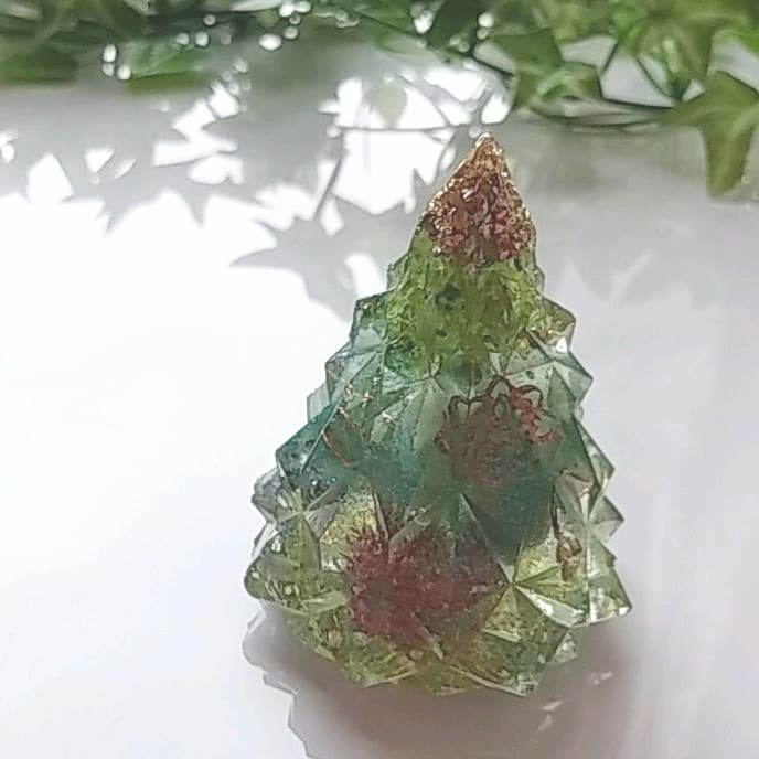 オルゴナイト　クリスマスツリー　ハンドメイド
