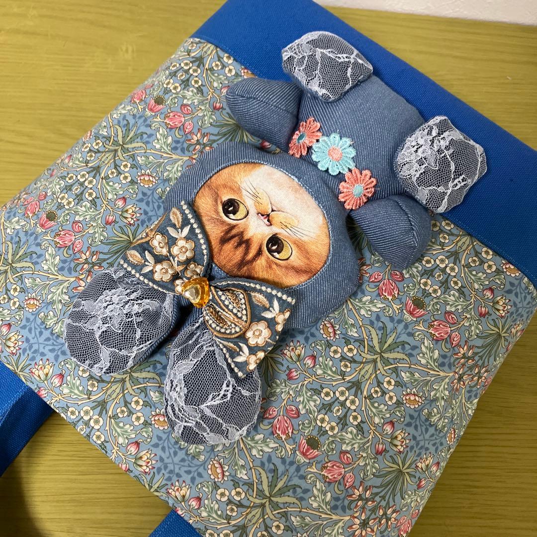 ゆ*ん様 コヤンイサムチョン　ウィリアムモリス　帆布　デニム　A4収納横38縦3