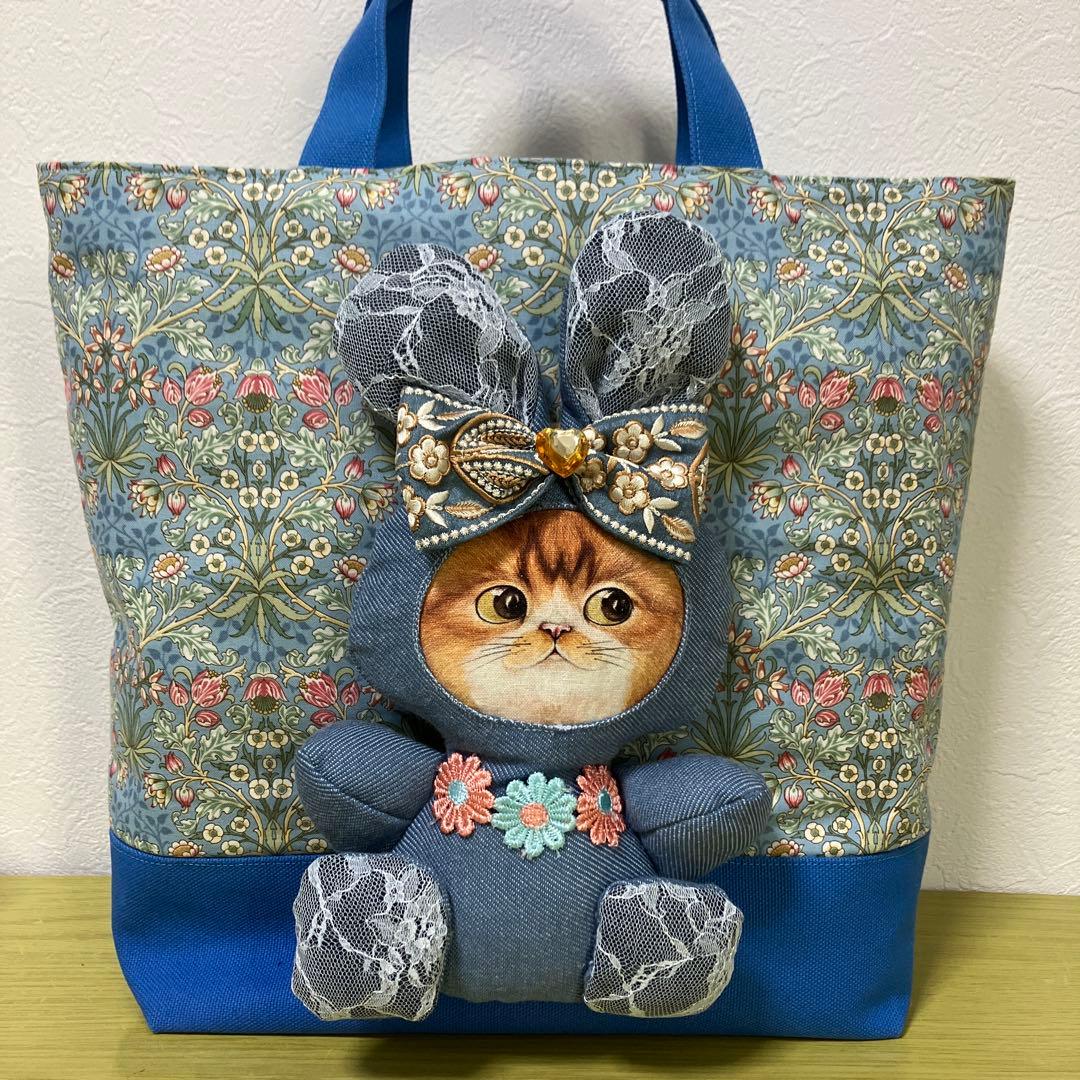 ゆ*ん様 コヤンイサムチョン　ウィリアムモリス　帆布　デニム　A4収納横38縦3