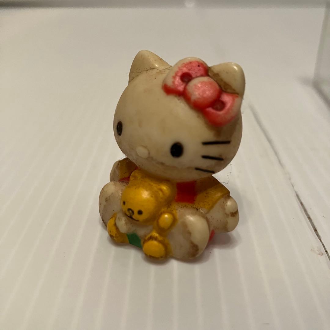 E-壁【昭和レトロ】ハローキティ ミニチュア フィギュア セット 当時物
