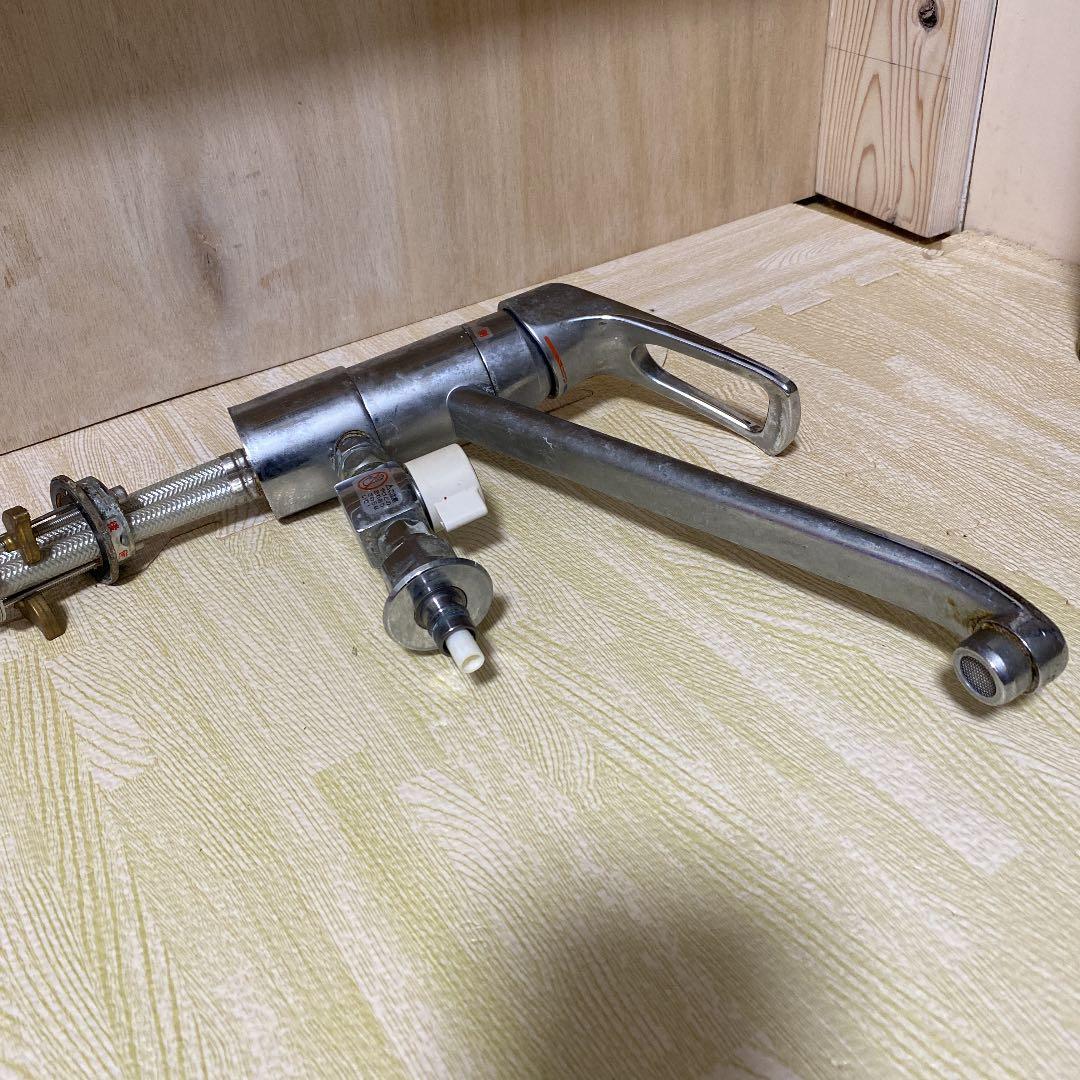 中古　シングルレバー　分岐水栓　キッチン　TKG31UPHS TOTO