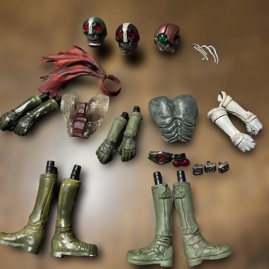 仮面ライダー 2号　仮面ライダーV3 他　全3体と付属品付き　お値下げ交渉可