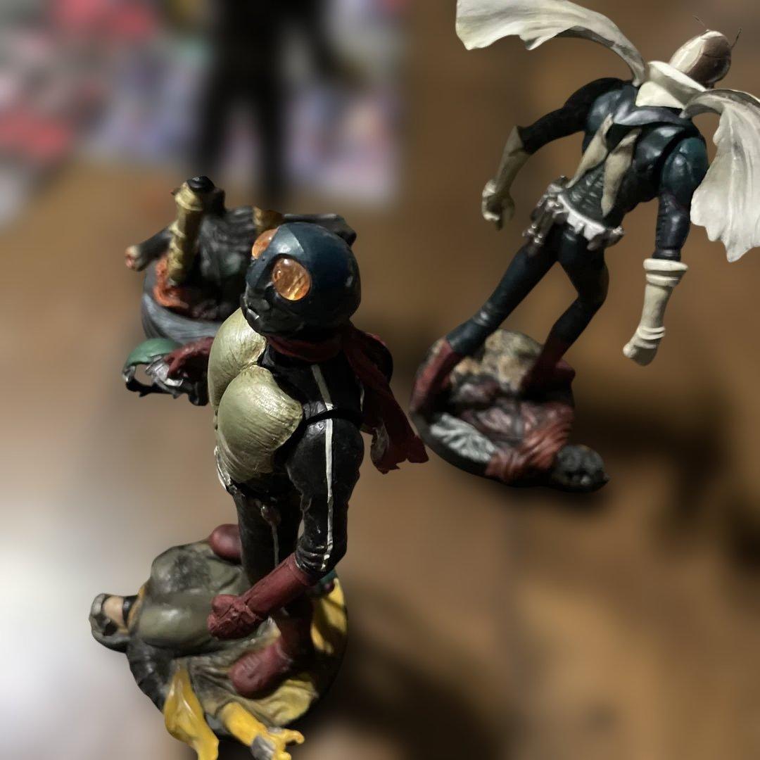 仮面ライダー 2号　仮面ライダーV3 他　全3体と付属品付き　お値下げ交渉可