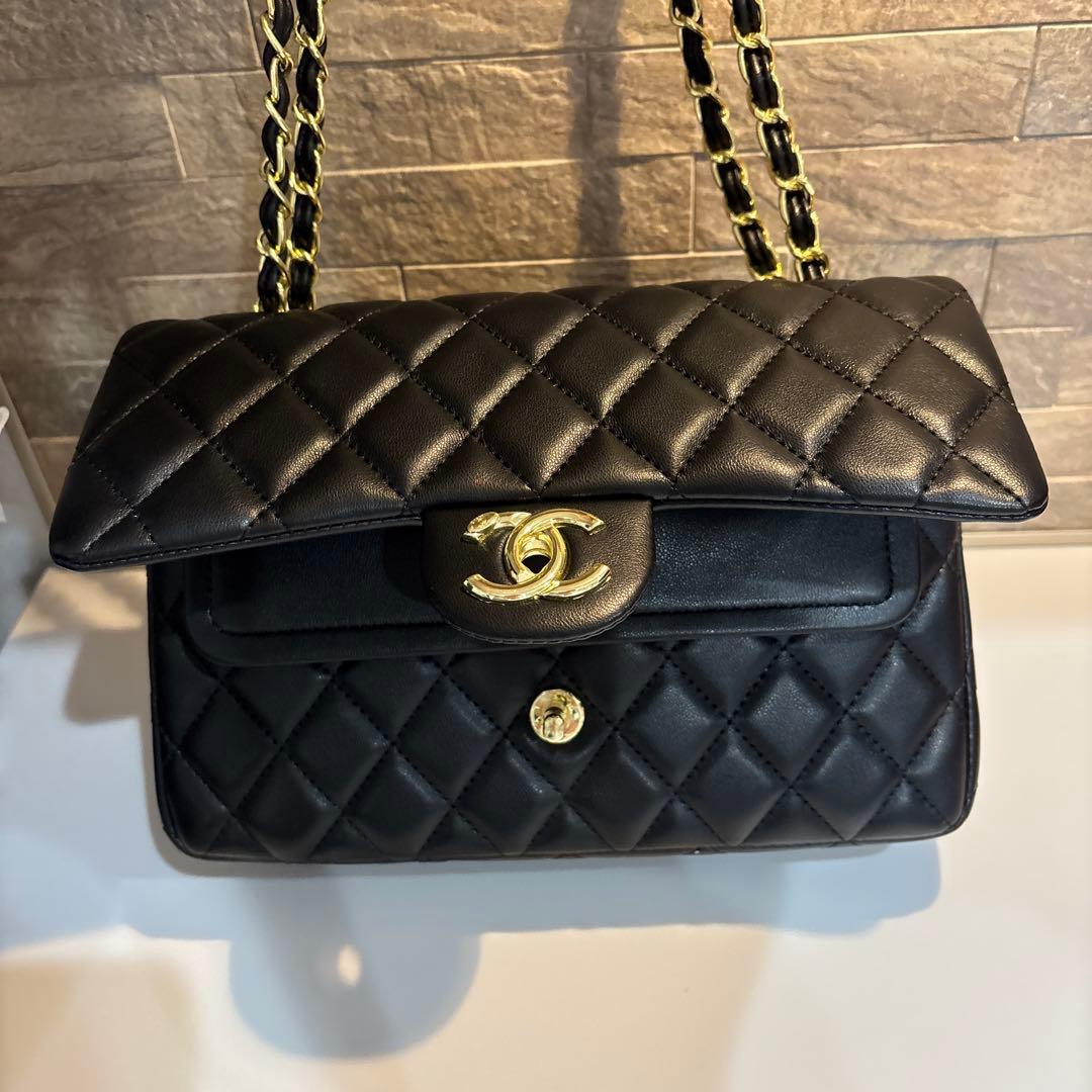 シャネル　CHANEL ショルダーバッグ　ブラック　ノベルティ