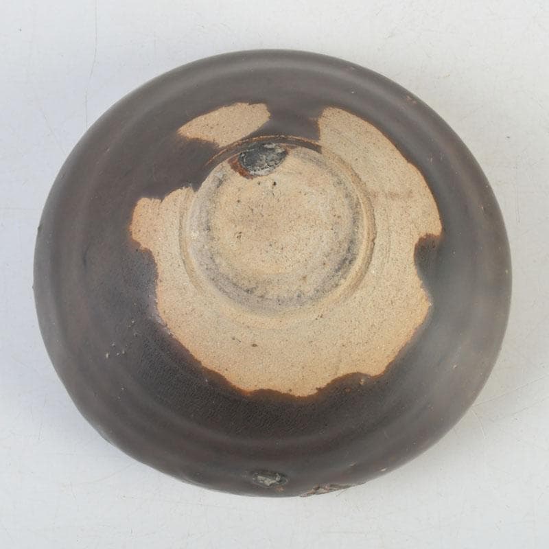 中国　柿釉　天目茶碗　時代箱付　V　9995