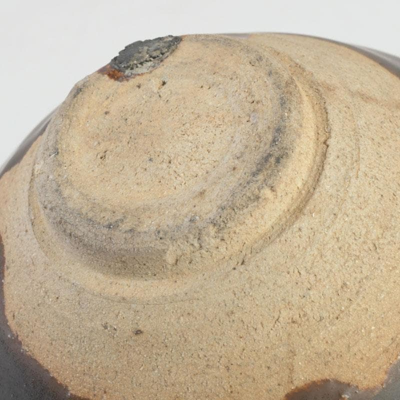 中国　柿釉　天目茶碗　時代箱付　V　9995