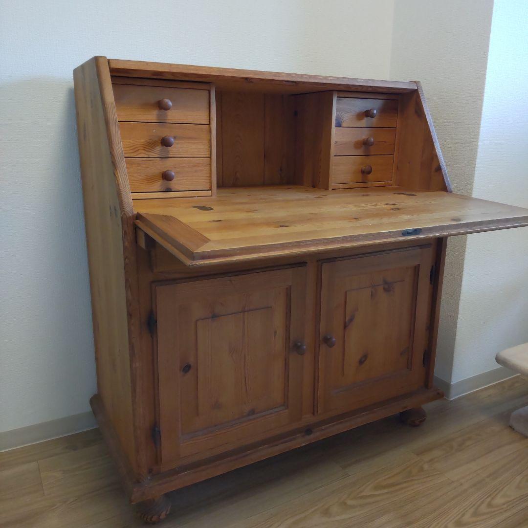 ライティングビューロー　パイン無垢材