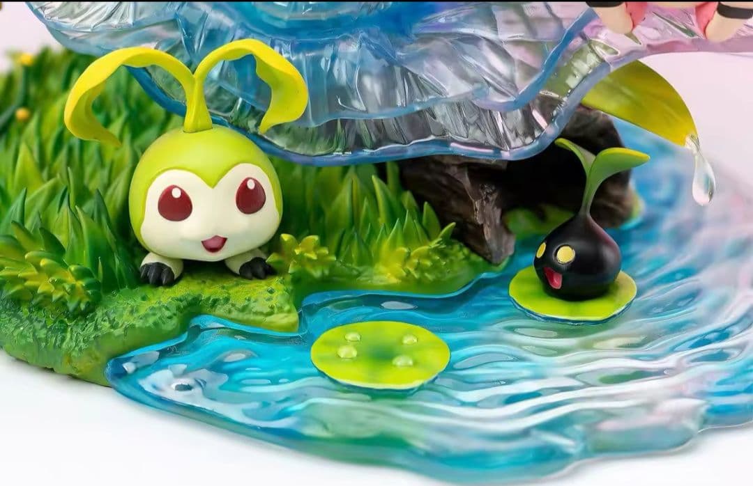 デジモン　リリモン　フィギュア　水辺の風景