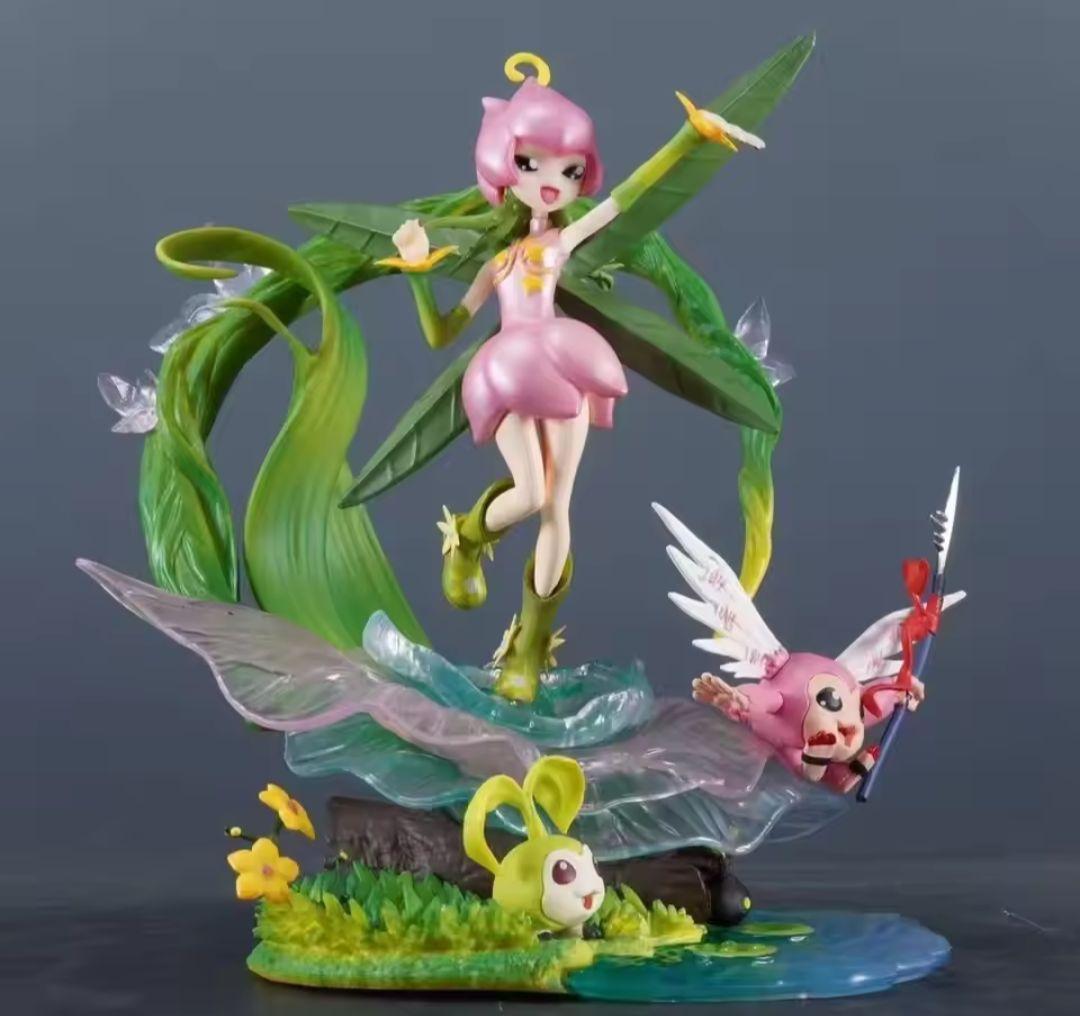 デジモン　リリモン　フィギュア　水辺の風景