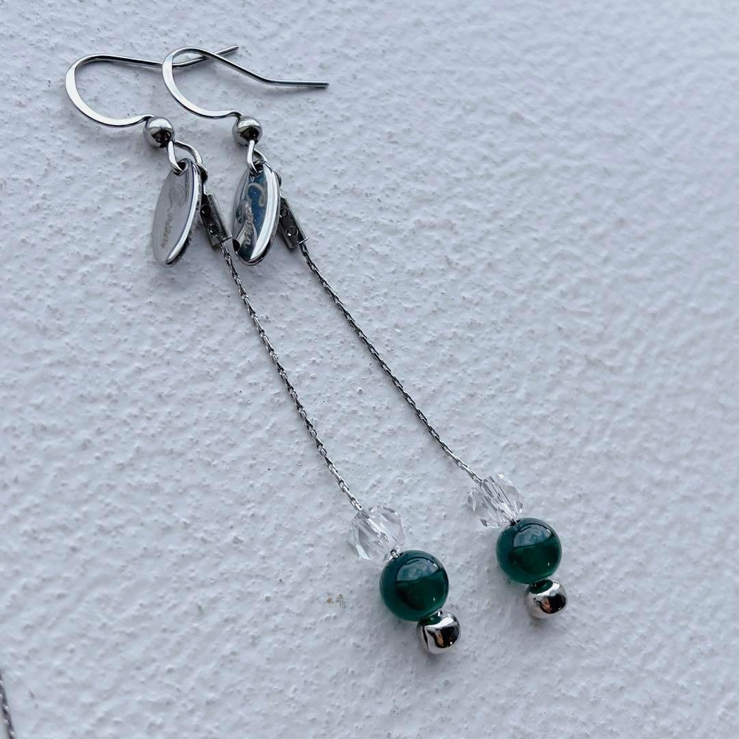 トップグレード グァテマラ 翡翠 6mm ピアス ハンドメイド アクセサリー