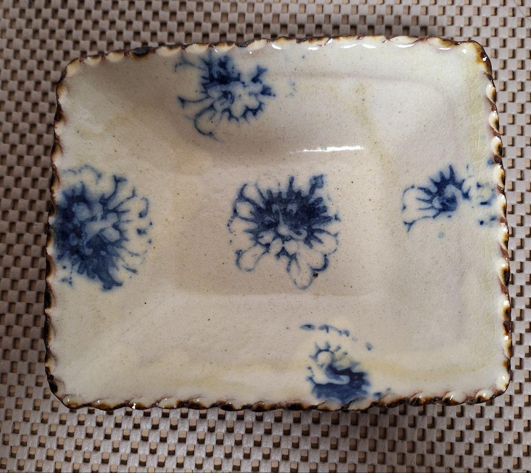 伊藤聡信　絵付け四角鉢2つ