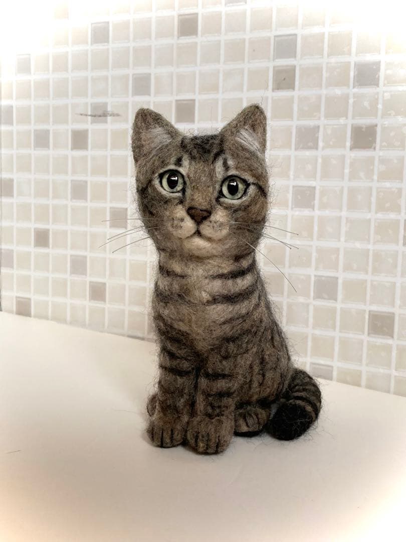 羊毛フェルト 猫 キジトラちゃん 子猫 サンプルページ オーダー
