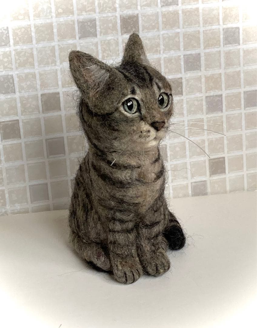 羊毛フェルト 猫 キジトラちゃん 子猫 サンプルページ オーダー