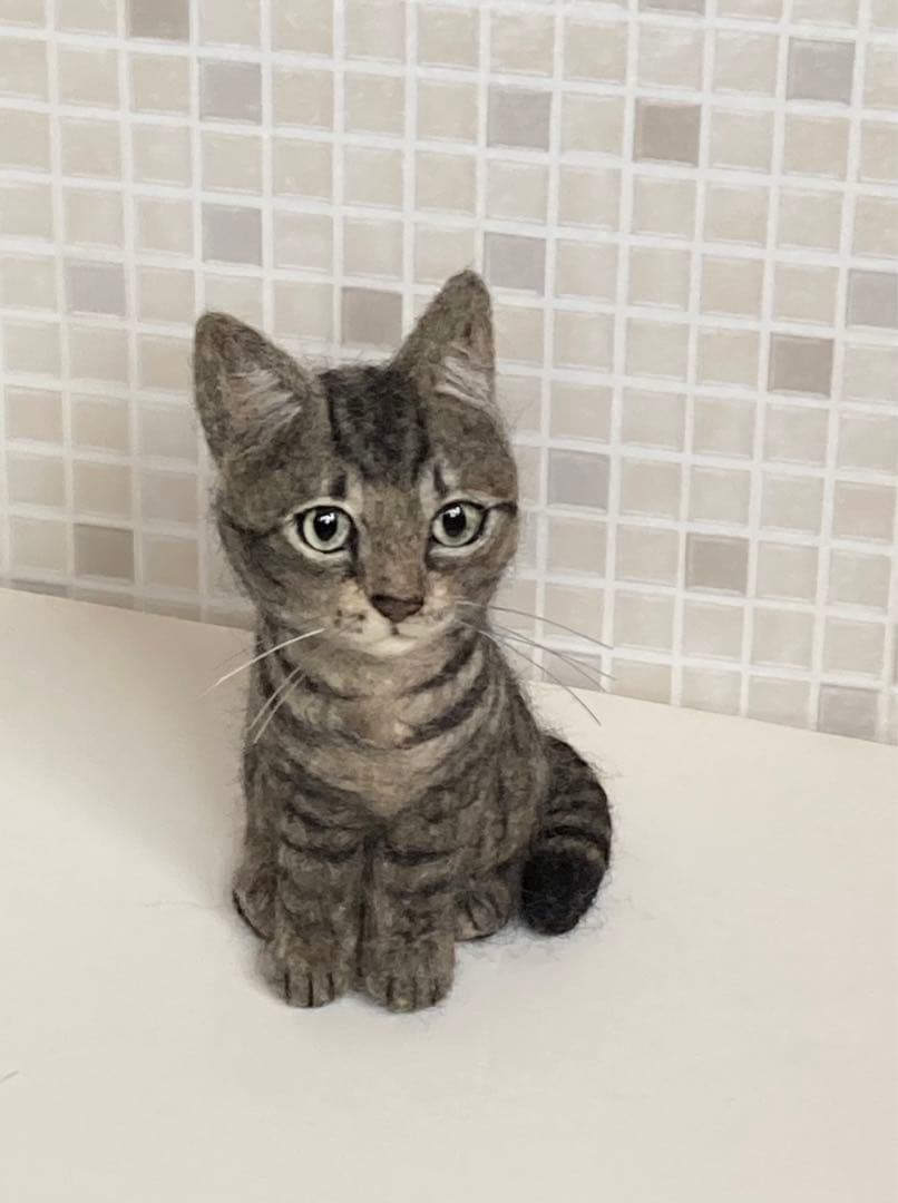 羊毛フェルト 猫 キジトラちゃん 子猫 サンプルページ オーダー