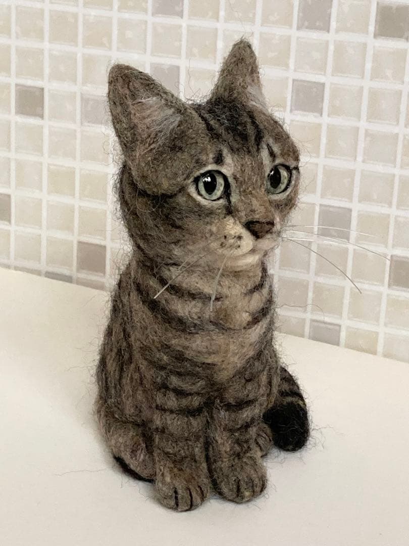 羊毛フェルト 猫 キジトラちゃん 子猫 サンプルページ オーダー