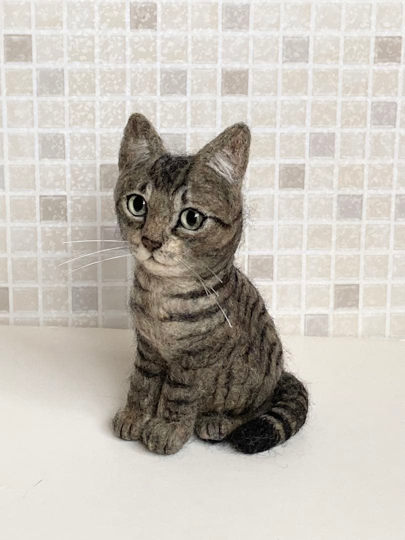羊毛フェルト 猫 キジトラちゃん 子猫 サンプルページ オーダー