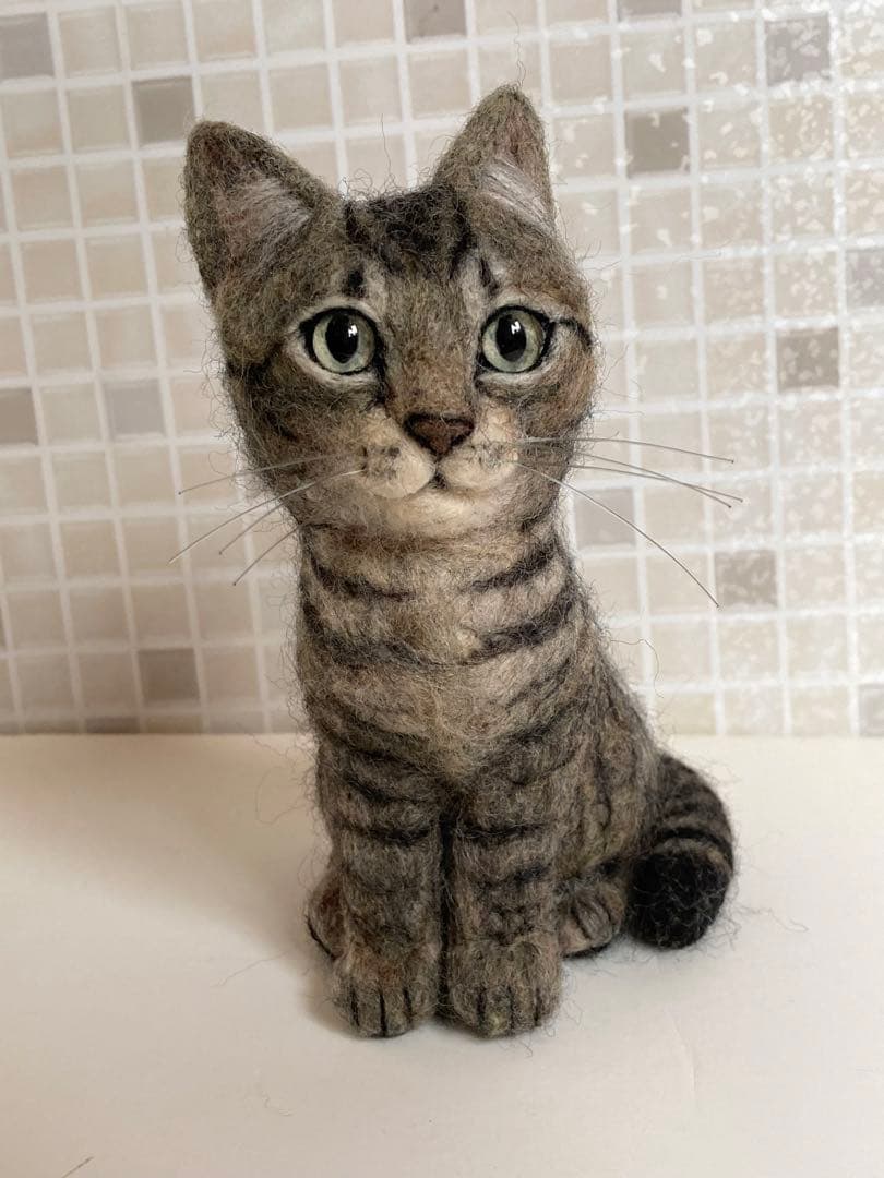 羊毛フェルト 猫 キジトラちゃん 子猫 サンプルページ オーダー