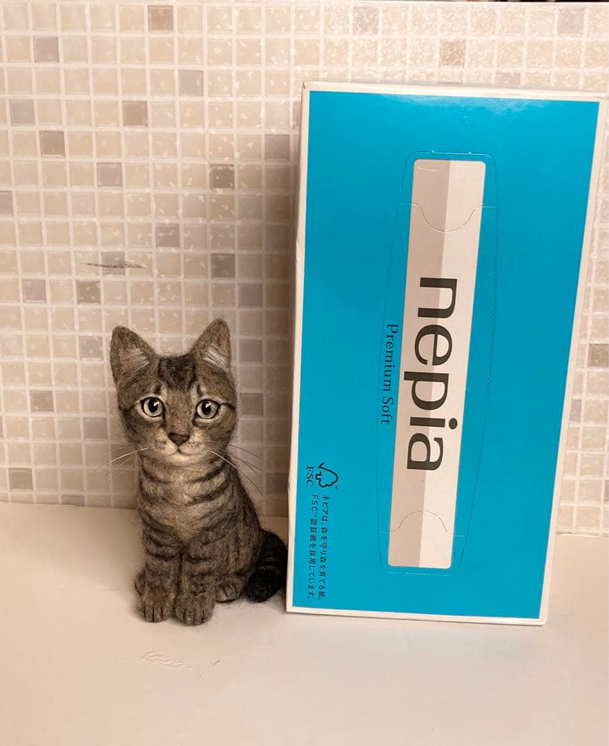 羊毛フェルト 猫 キジトラちゃん 子猫 サンプルページ オーダー