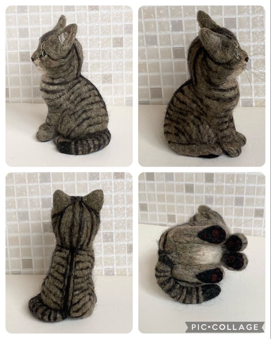 羊毛フェルト 猫 キジトラちゃん 子猫 サンプルページ オーダー