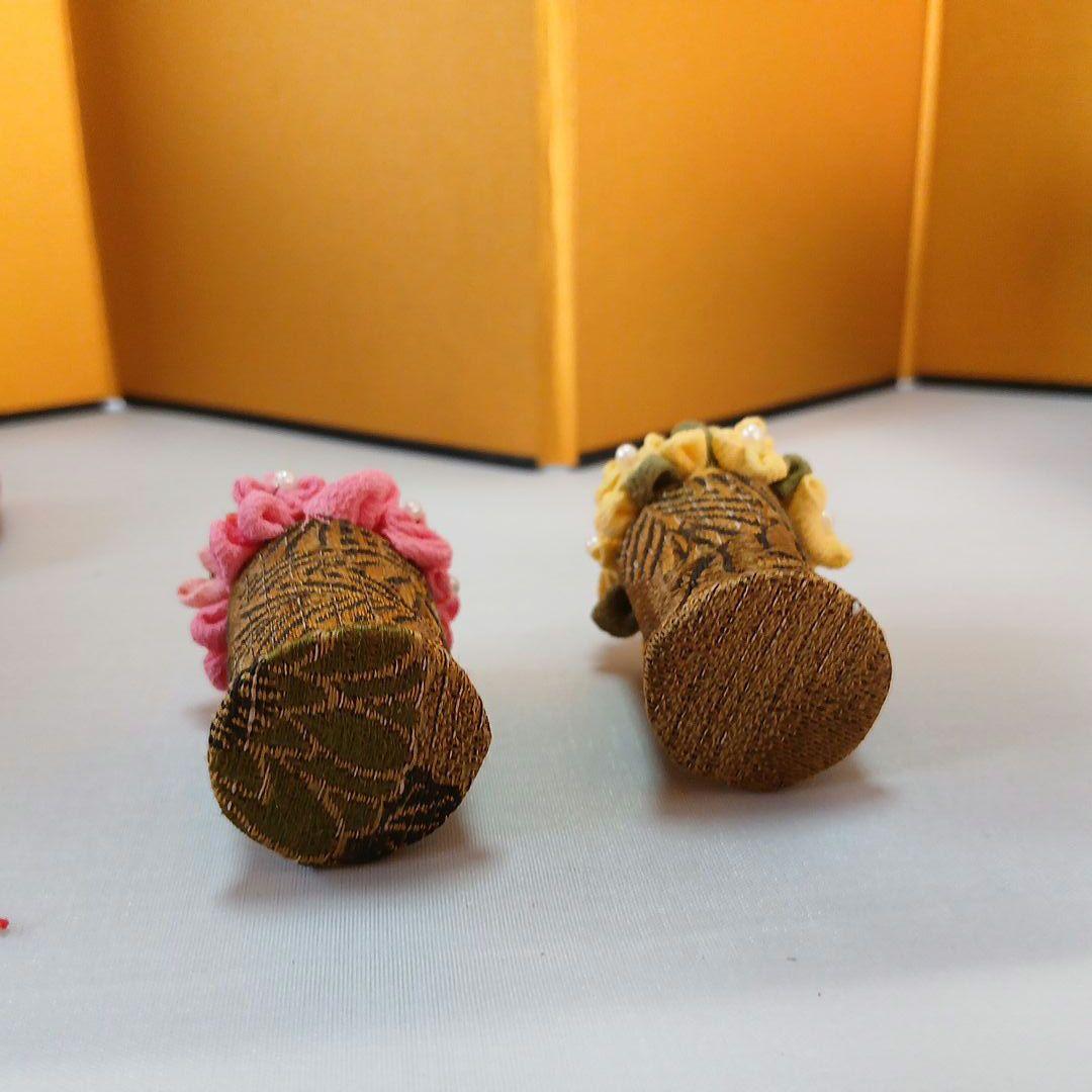 私の手作り/かっぽれお雛様セット/古布ちりめん