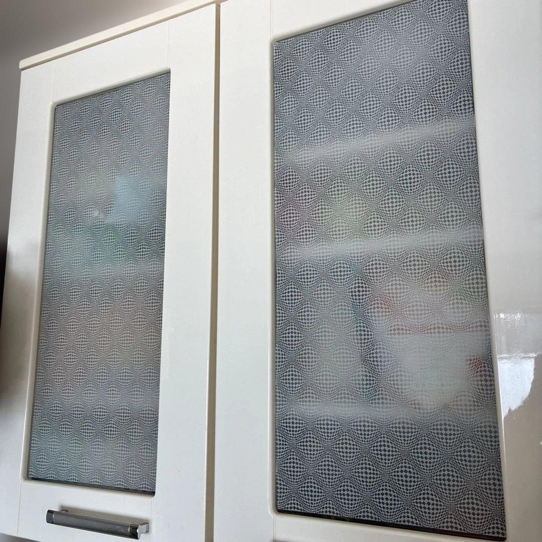 ニトリ ハイタイプ　 白　キッチンキャビネット ガラス　食器棚　キッチンボード